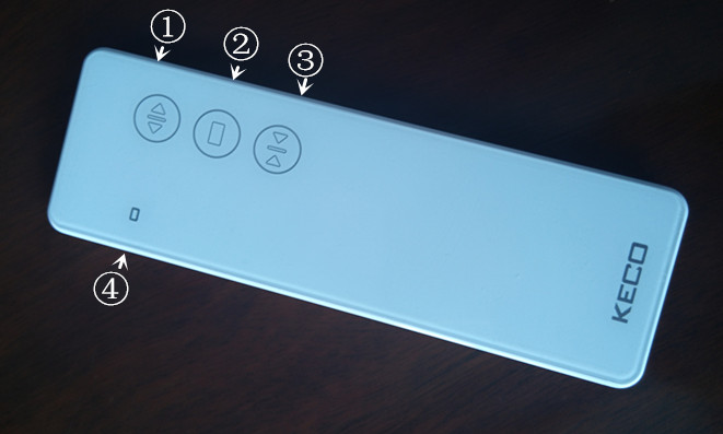 KECO automatic roller blind controller and curtain emitter R36A-1 with touch-button for roller blind motor and electric curtain