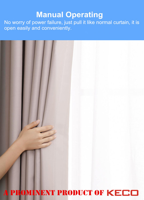 KECO Ultra Quiet motorized curtain motor with speed change and smart connection for electric curtain track and curtain rail