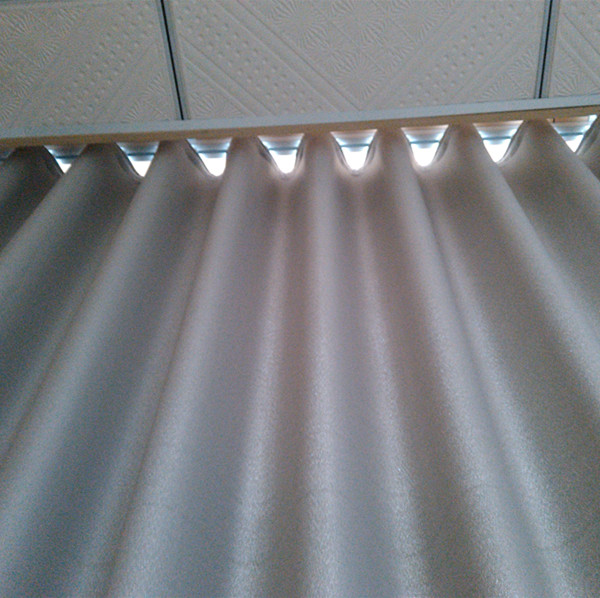 KECO s wave curtain runner for s fold electric curtain track and ripple fold curtain rail with super heavy load