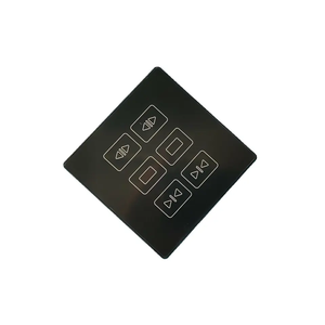 R35-C2 Black Wall Button Curtain Emitter
